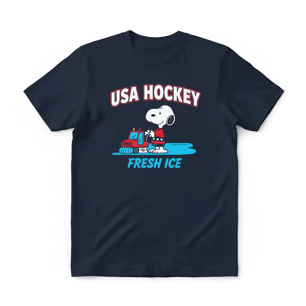 Peanuts x USA Hockey Snoopy Fresh Ice Shirt - Ultimate Fan Comfort & Durability