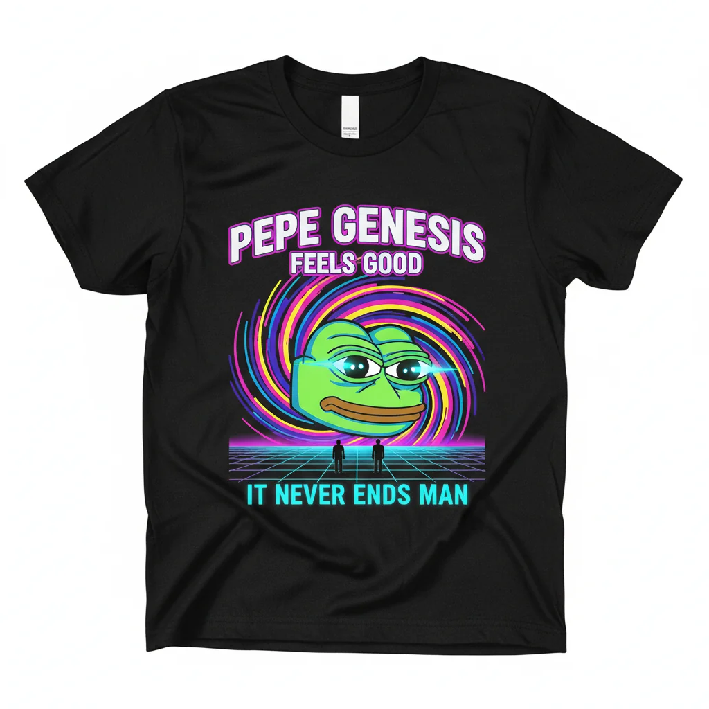 Pepe Genesis Feels Good Man T-Shirt | Iconic Meme Graphic Tee