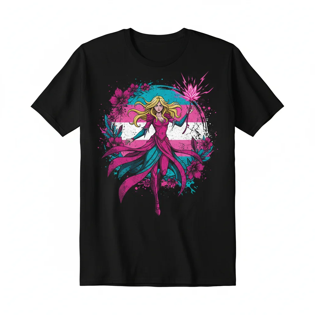 Perfuma She-Ra Transgender Flag SPOP Essential T-Shirt – Vibrant & Durable