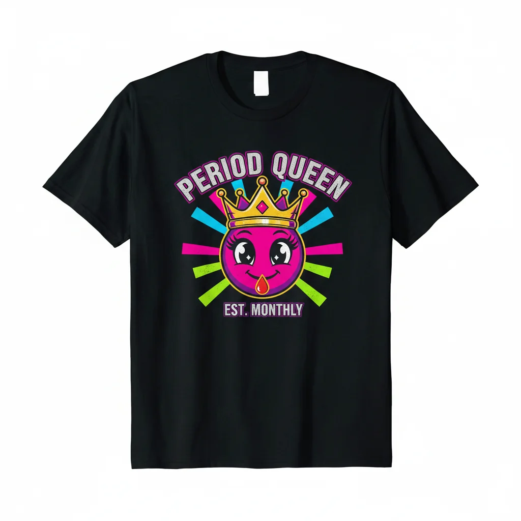 Period Queen Emoji Tee: Streetwear Royalty