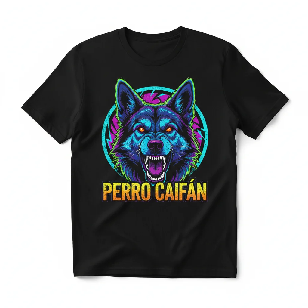 Camiseta Esencial PERRO CAIFAN – Algodón Peinado, Ajuste Retail