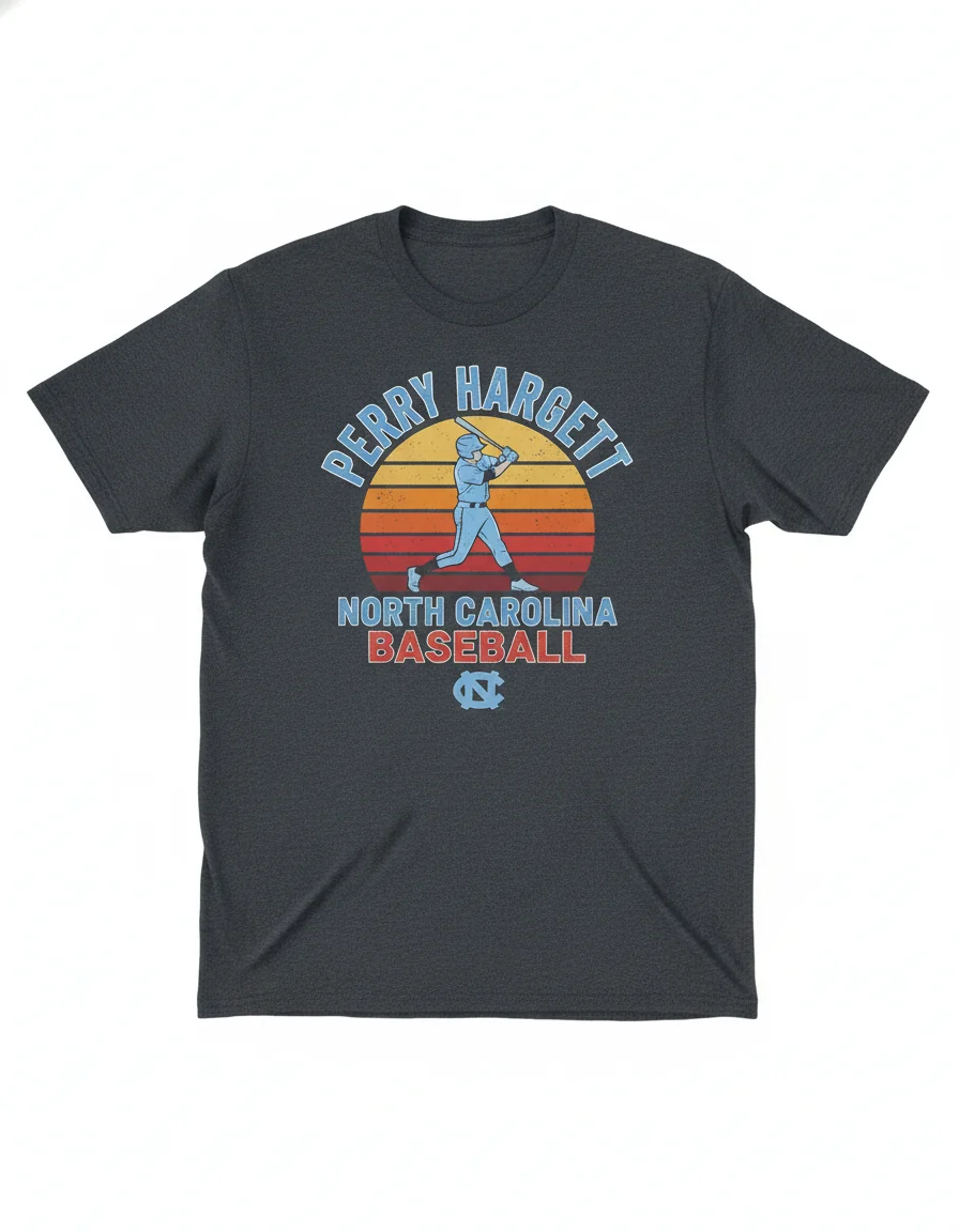 Perry Hargett North Carolina Baseball Shirt | Vintage Graphic Tee