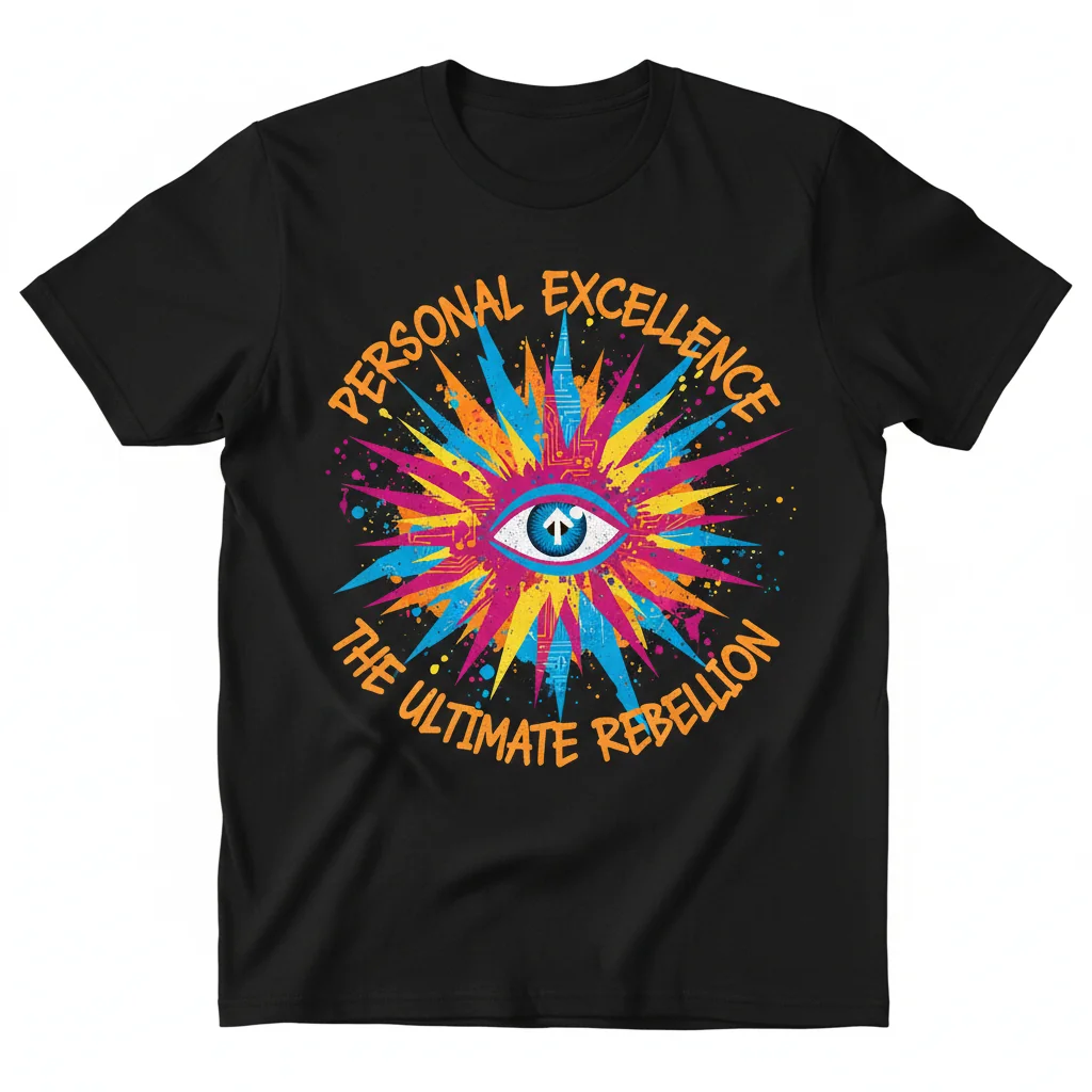 Camiseta Esencial "Excelencia Personal es la Rebelión Definitiva" - Algodón Ring-Spun Premium