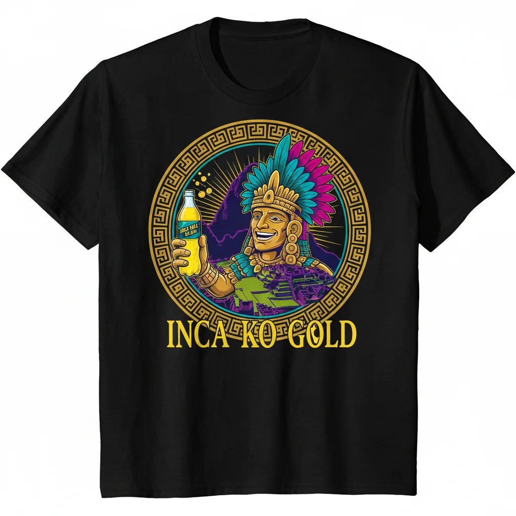 Peru Inca Kola Gold T-Shirt - Official Drink Cotton Tee