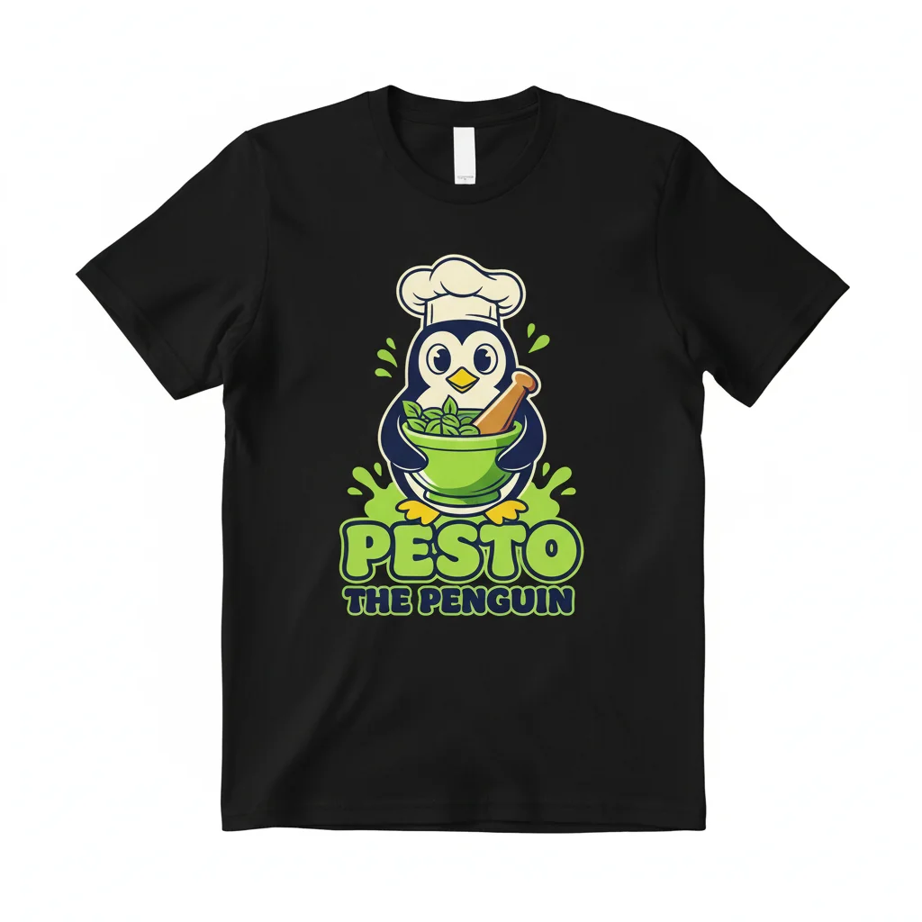 Pesto The Penguin: Chill Vibes Graphic Tee