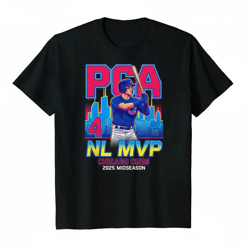Pete Crow-Armstrong #4 PCA Chicago Cubs 2025 Midseason NL MVP T-Shirt – Premium Fan Apparel