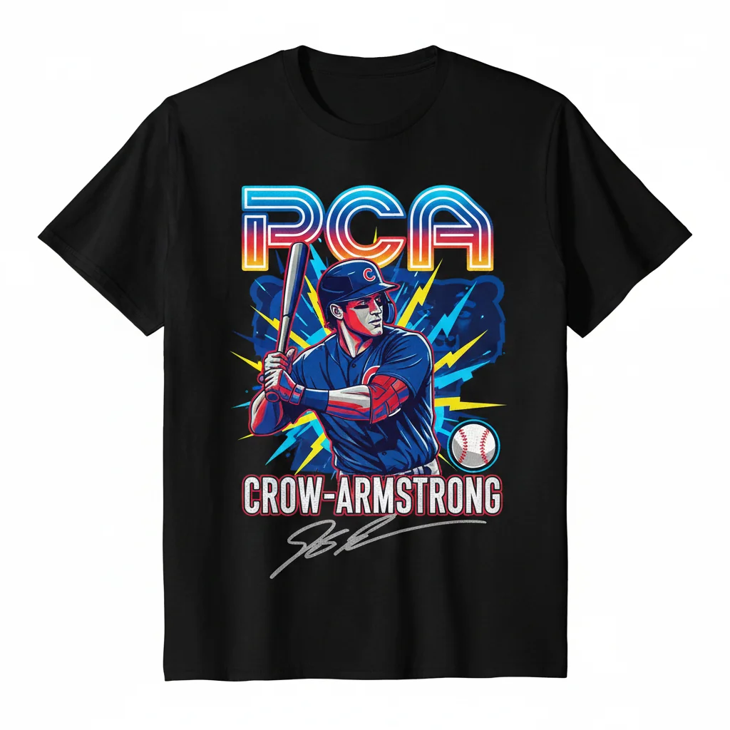Pete Crow-Armstrong Chicago Cubs Autographed PCA Shirt
