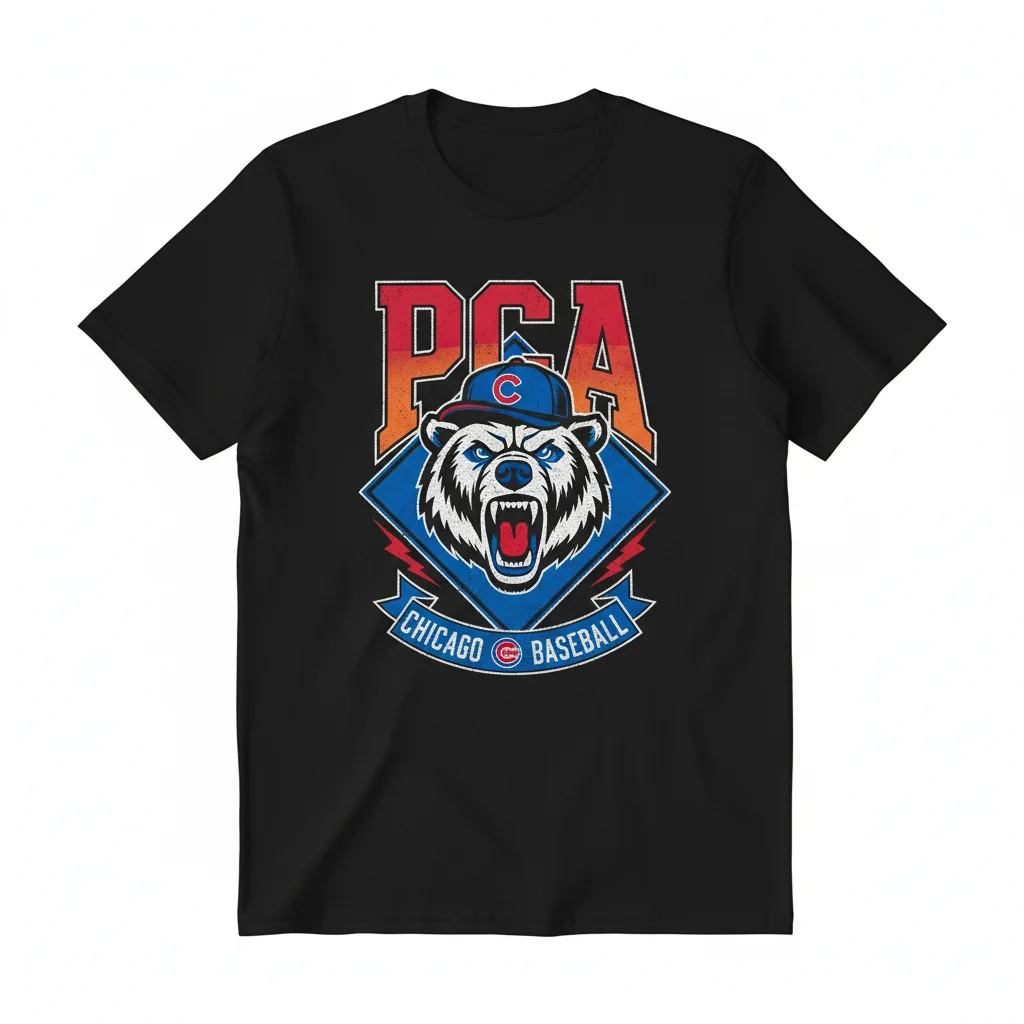 Pete Crow-Armstrong PCA Chicago Cubs Baseball Logo T-Shirt