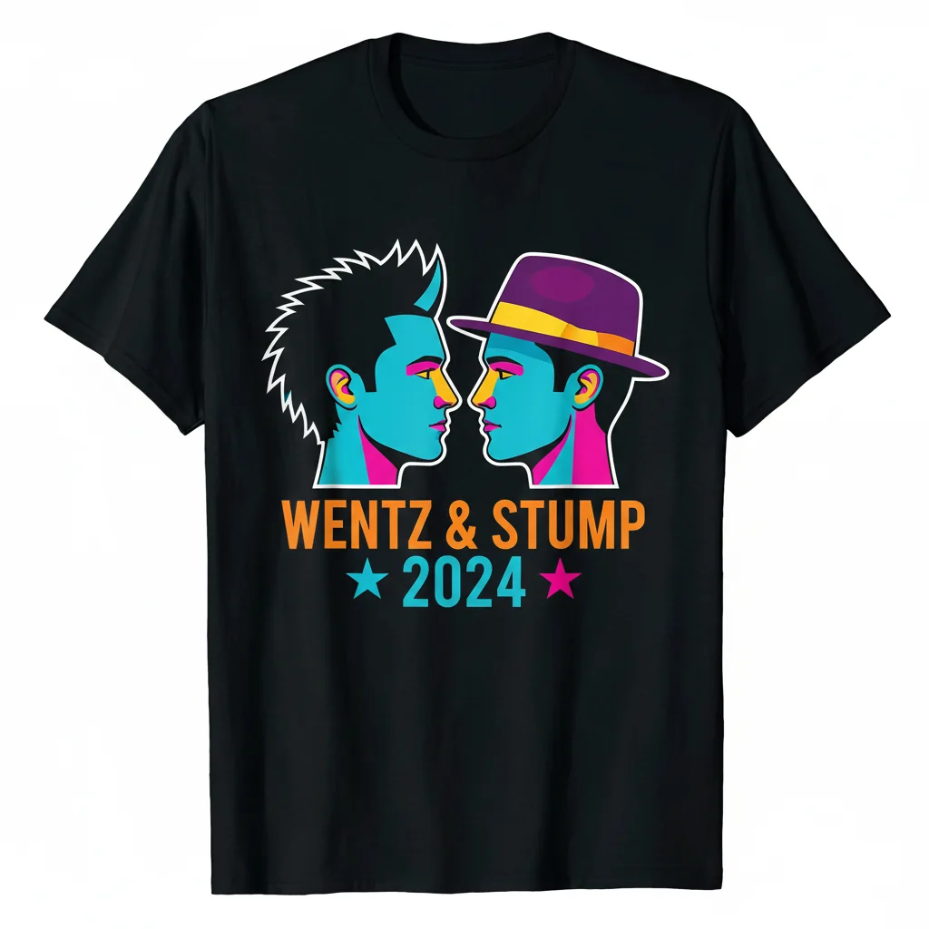 Pete Wentz & Patrick Stump 2024 Fan Tribute T-Shirt