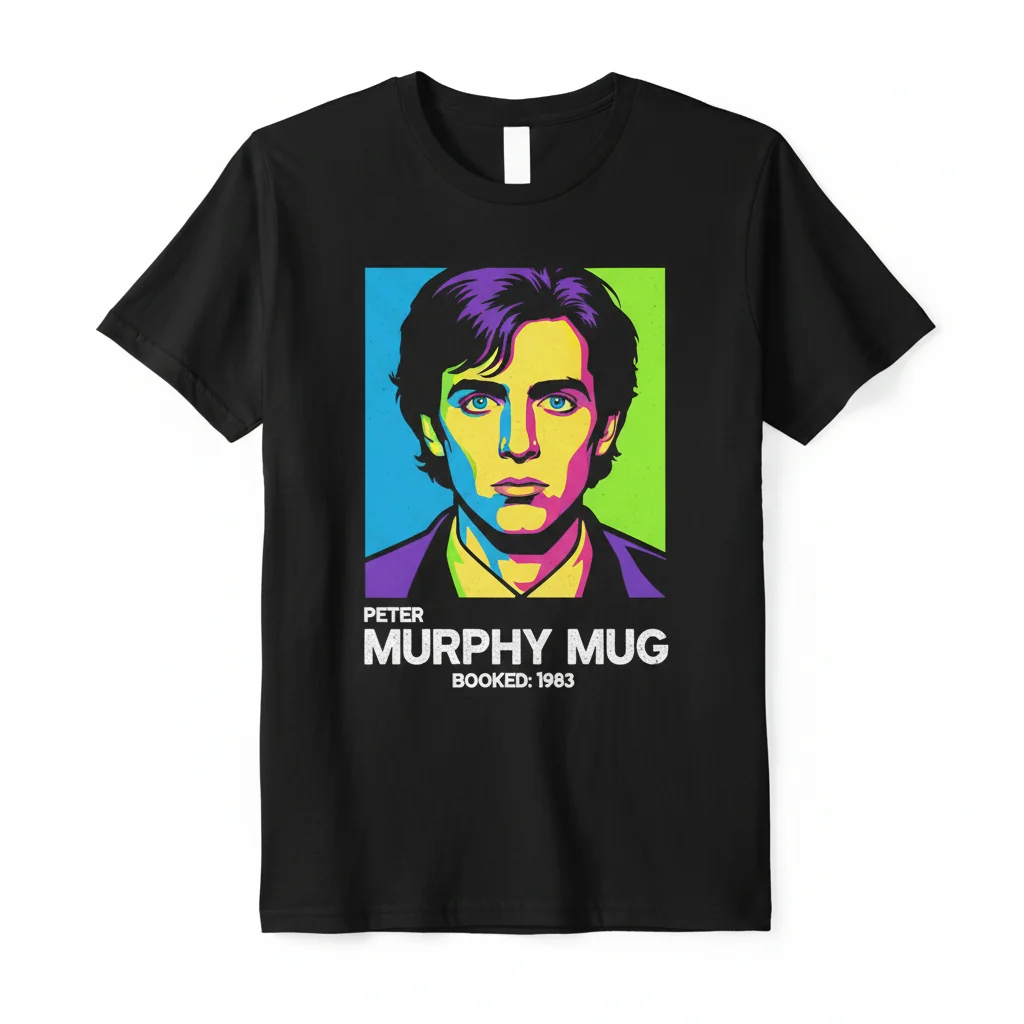 Peter Murphy Mugshot Essential Tee - Iconic Band Merch