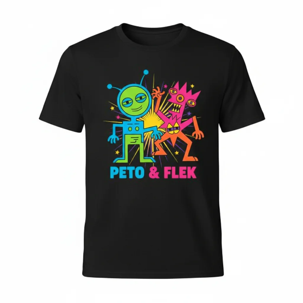 Peto and Flek (Sifl & Olly Show) - Nostalgia Art Essential Tee