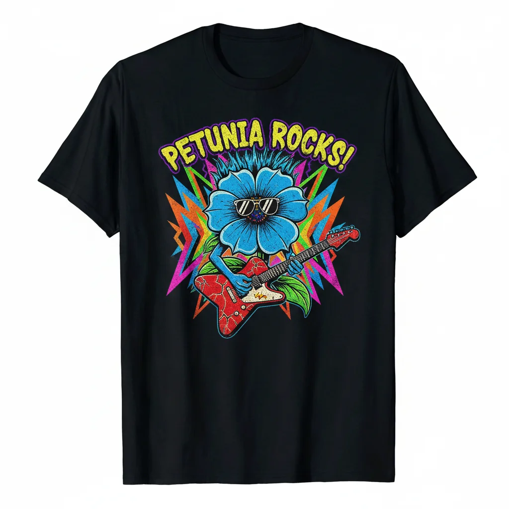 Petunia Rocks Essential T-Shirt – Premium 100% Cotton Tee for Men & Women