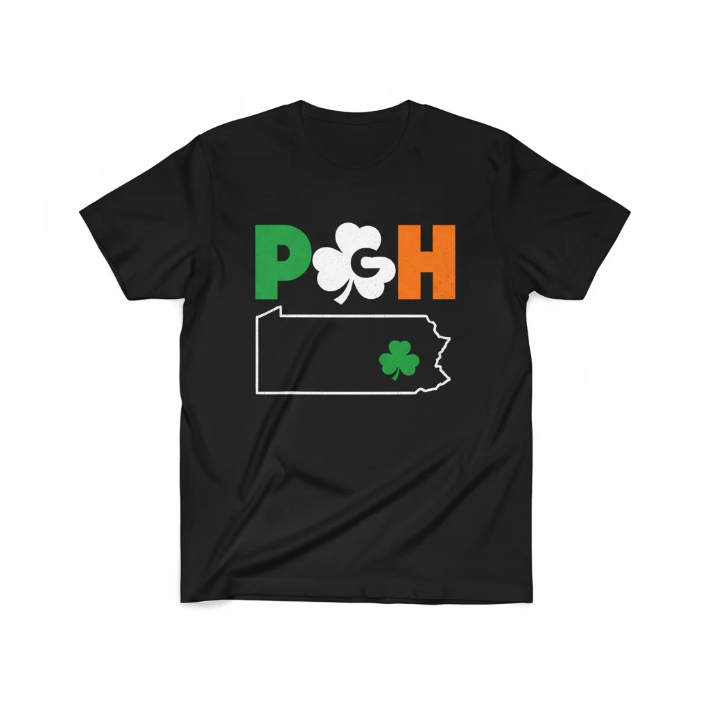 PGH Irish Flag Heritage Tee: St. Patrick's Day & Everyday Style