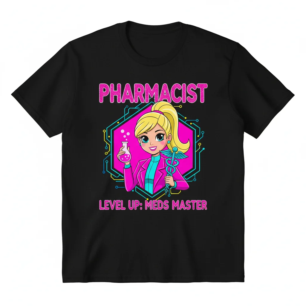Durable Pharmacist Barbie Shirt - Pre-Shrunk & Fade-Resistant