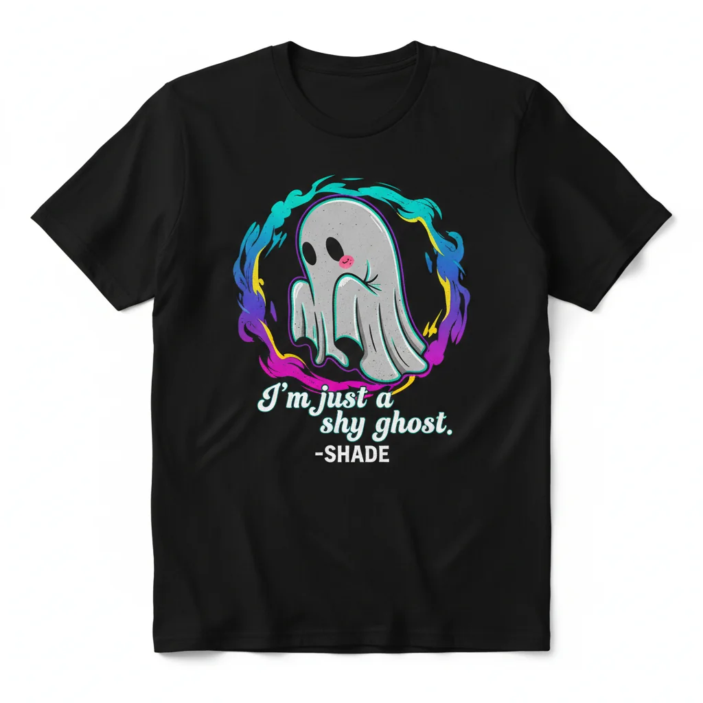 Phasmophobia Shy Ghost Shade Essential T-Shirt - Premium Cotton Gaming Tee
