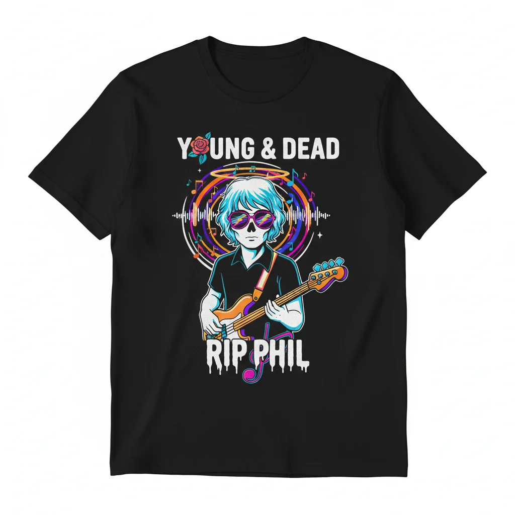 Phil Lesh Young and Dead Rip Phil T-Shirt – Premium Cotton Tee
