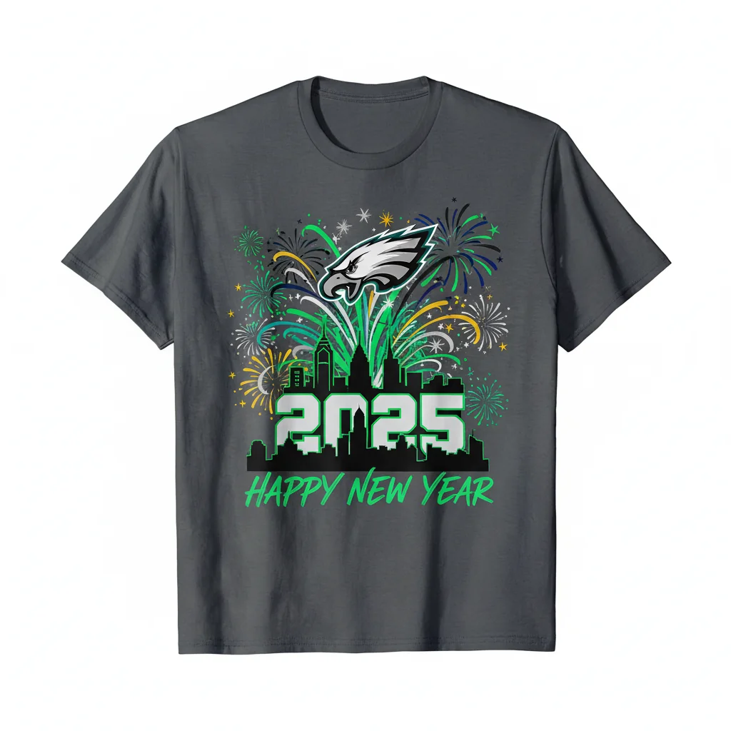 Philadelphia Eagles 2025 New Year Firework Shirt – Built to Last