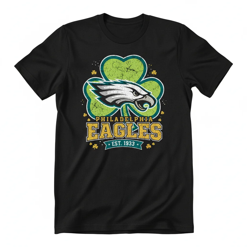 Philadelphia Eagles est 1933: St. Patrick's Day Lucky Charm Tee
