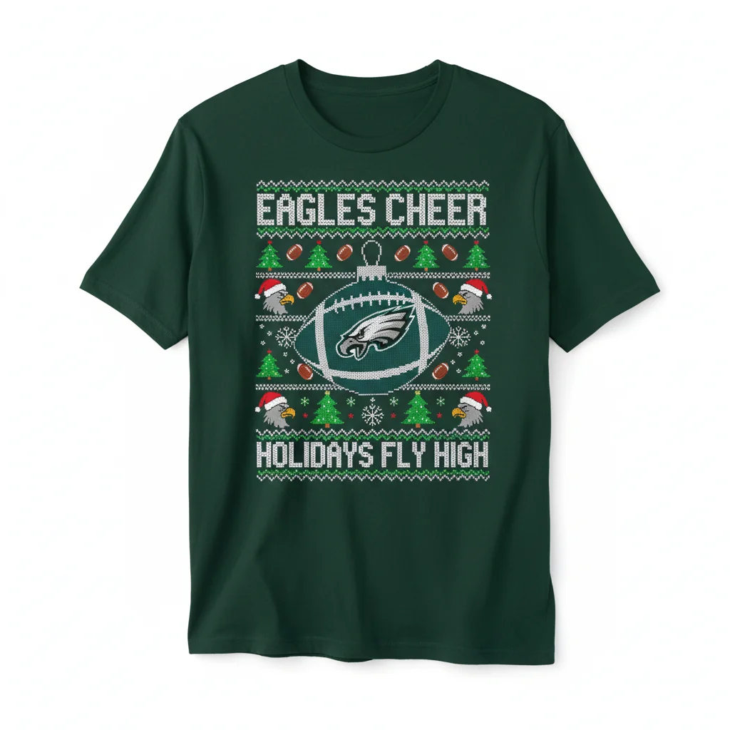 Philadelphia Eagles NFL Ugly Christmas Shirt – Durable Fan Gear for the Holidays