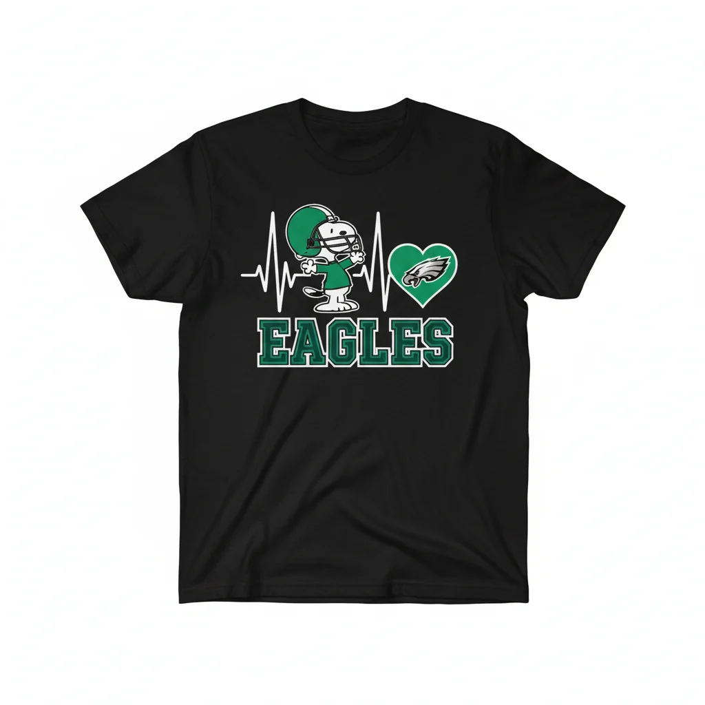 Eagles Snoopy Heartbeat Tee