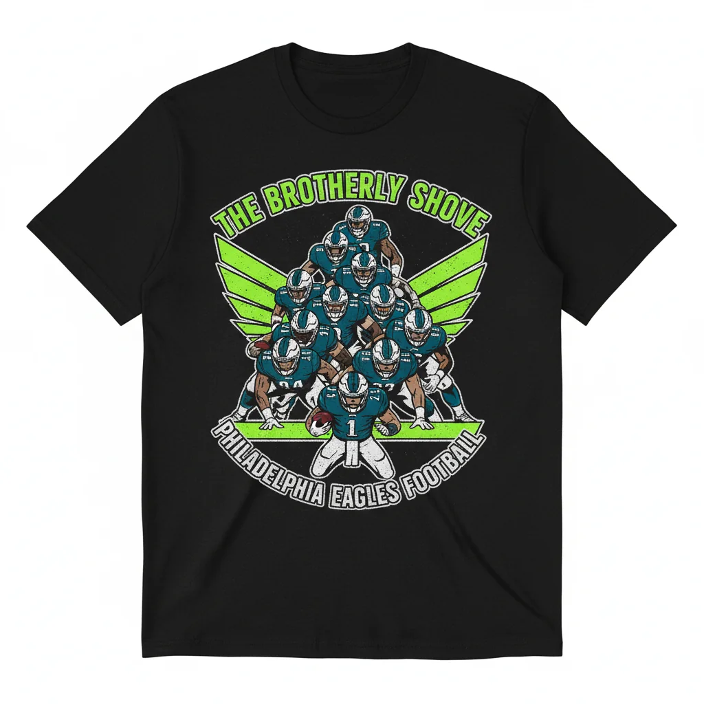 Philadelphia Eagles Tush Push Fan T-Shirt – Ultra-Soft Unisex Tee