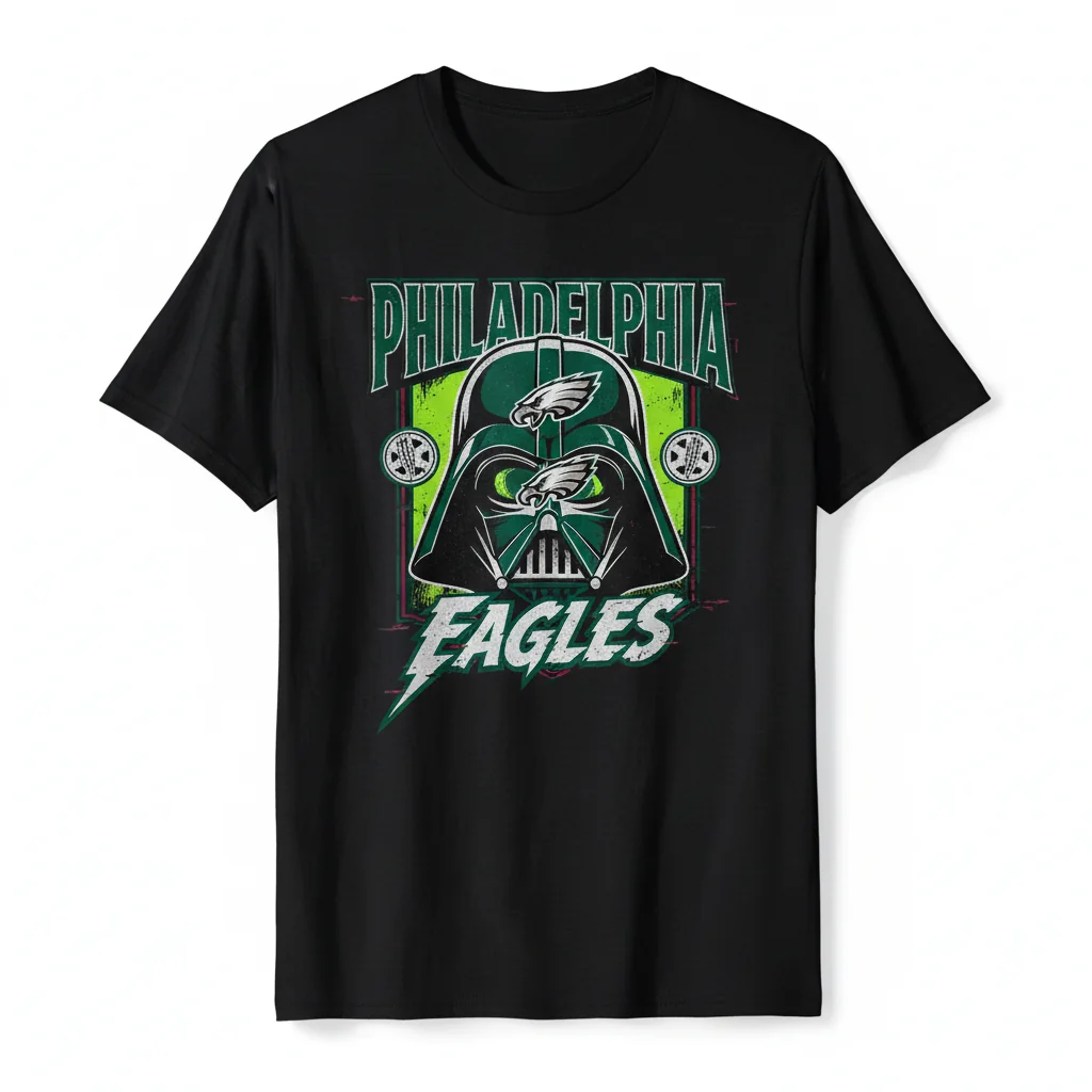 Philadelphia Eagles Star Wars Darth Vader Fusion Tee: Unleash Your Inner Force