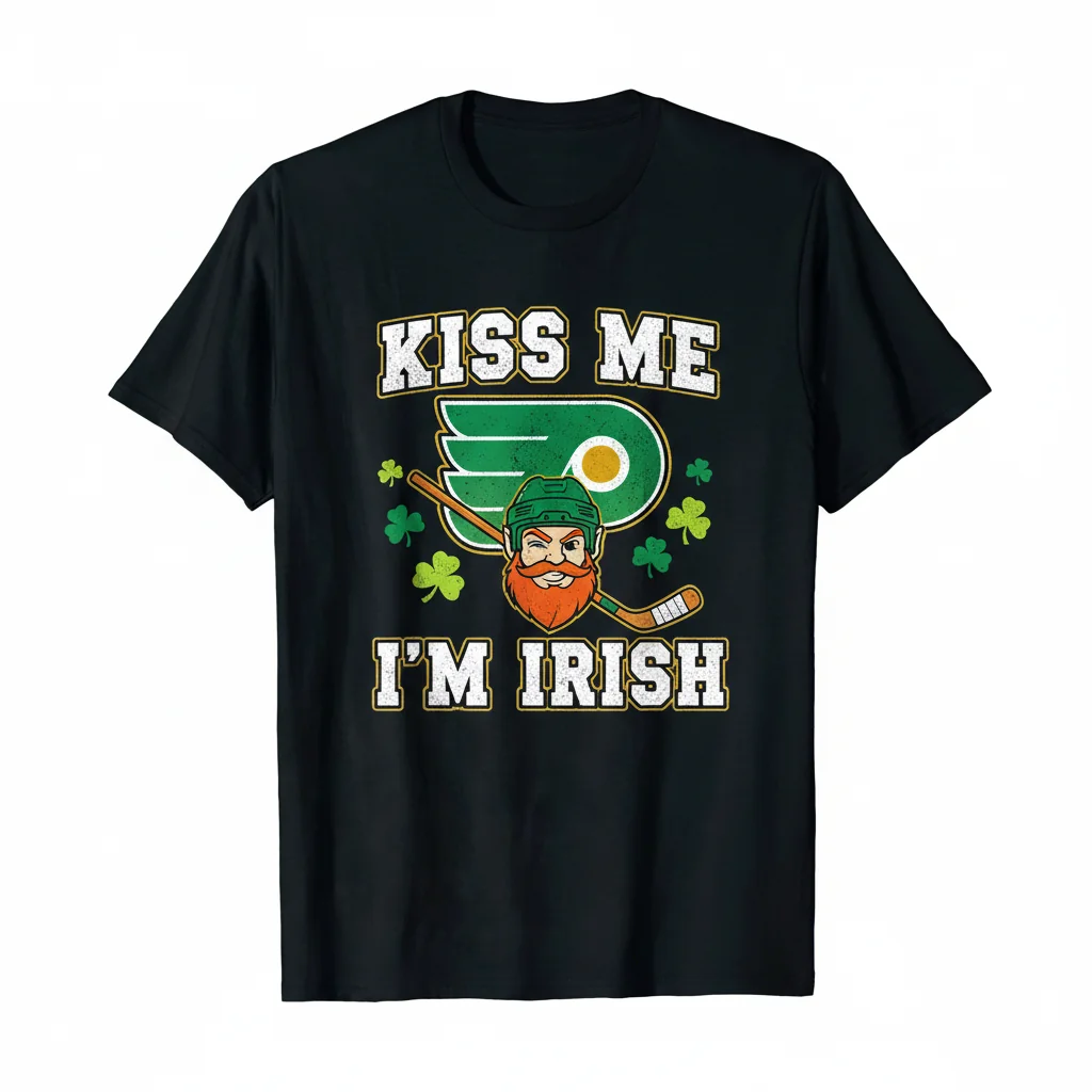 Philadelphia Flyers "Kiss Me I'm Irish" St. Patrick's Day Premium Tee