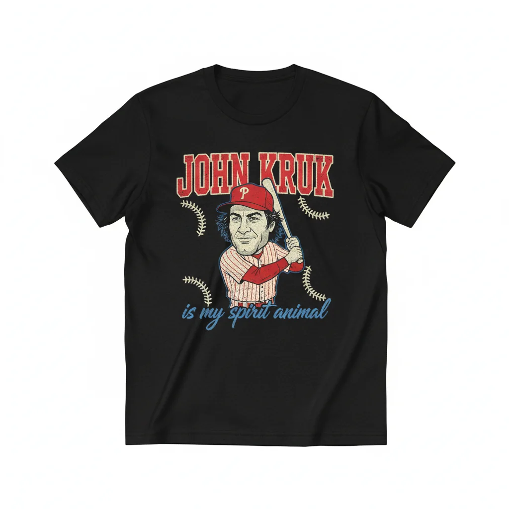 Philadelphia Phillies John Kruk Spirit Animal T-Shirt - Fan Apparel