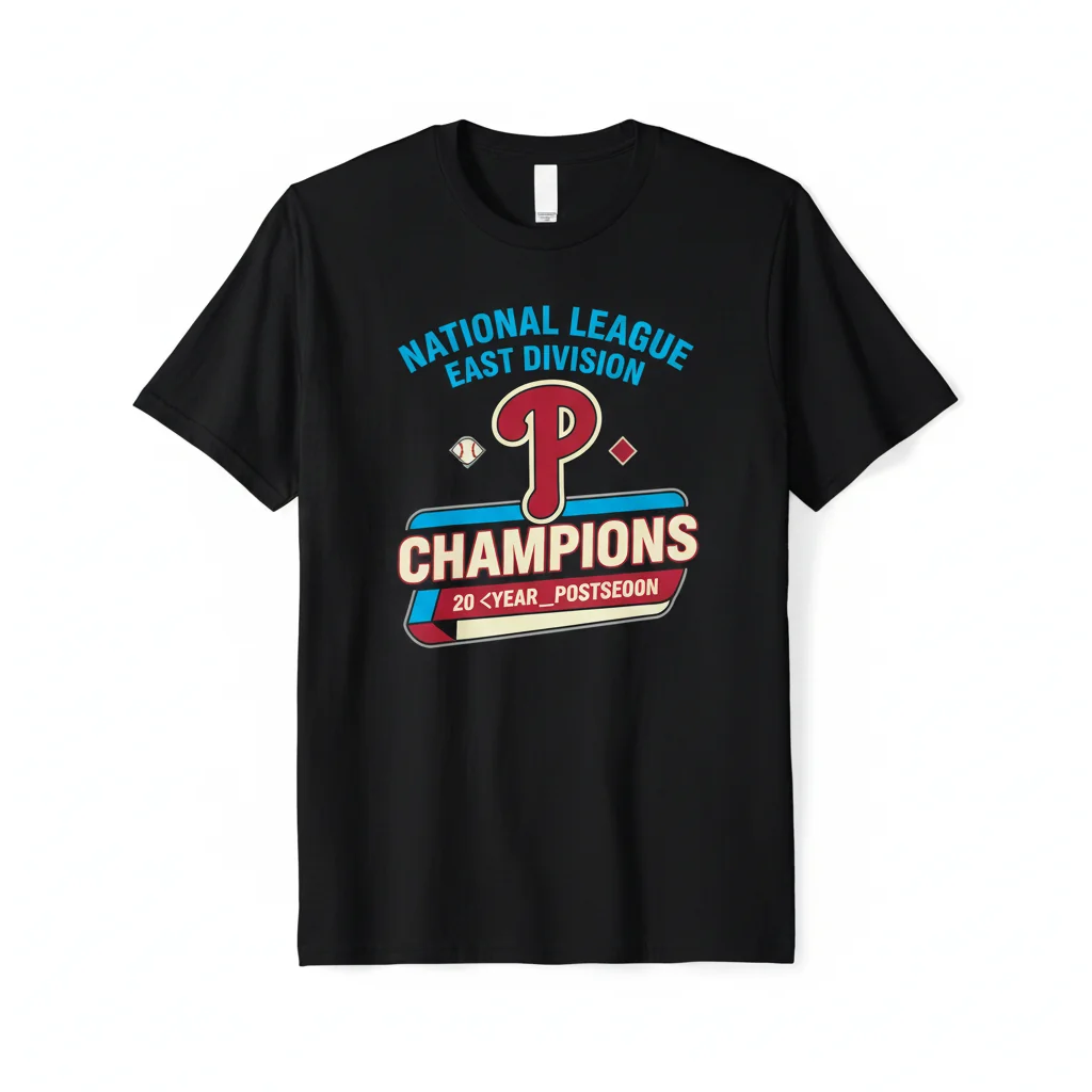 Phillies NL East Champions Logo Tee