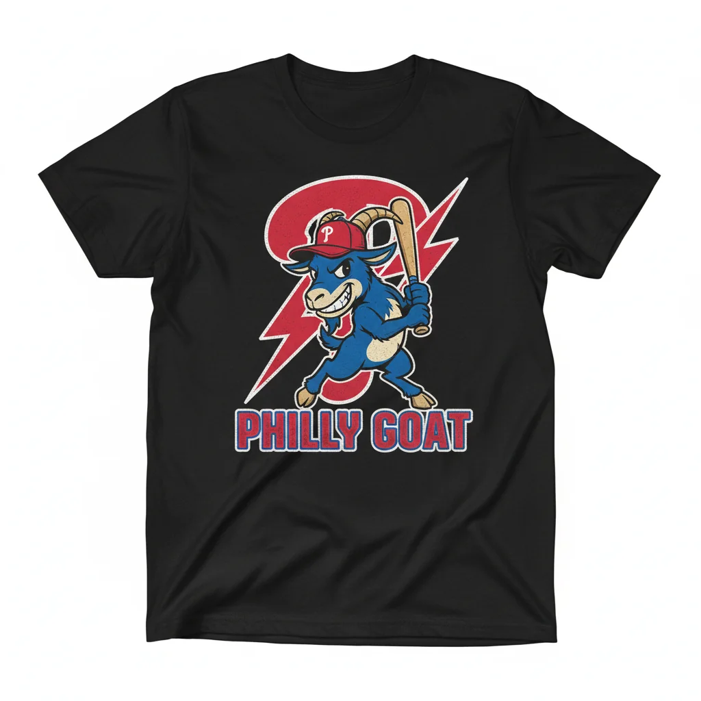 Phillygoat Phillies Fan Art Lifestyle Tee