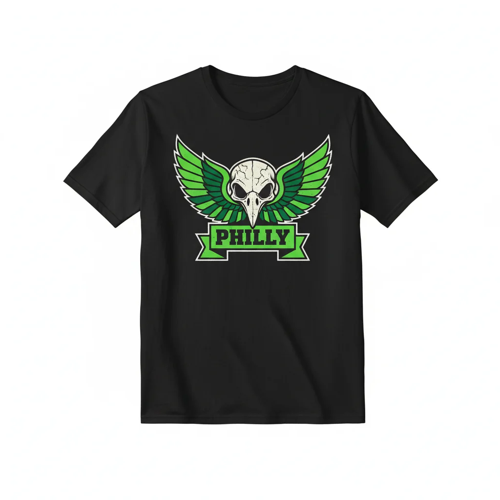 Philly Eagle Skull Tee – Unmatched Durability, Ultimate Comfort