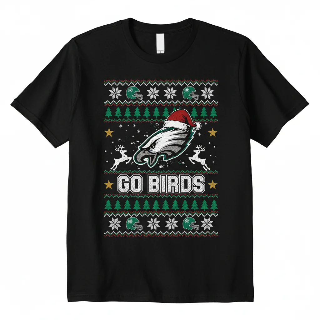 Philadelphia Eagles 'Go Birds' Ugly Christmas Sweater - Festive Holiday Fan Apparel