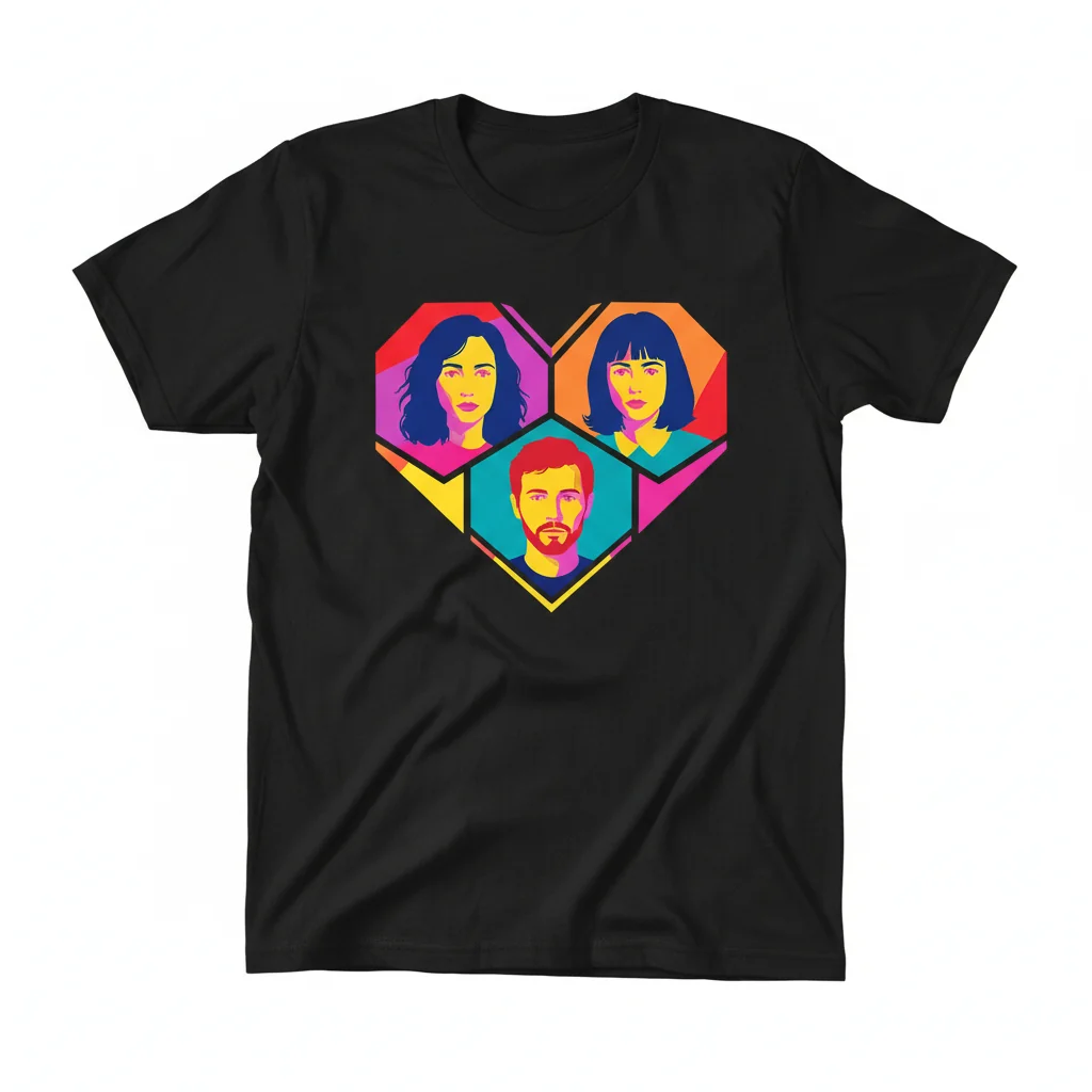 Phoebe Bridgers, Paul Mescal, Daisy Edgar-Jones Heart Essential T-Shirt - Celebrity Fan Apparel