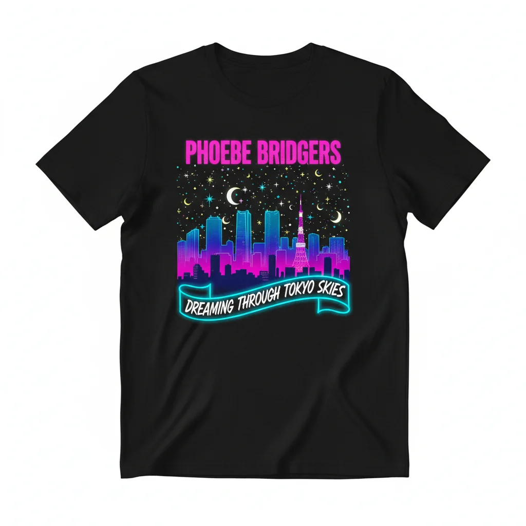 Phoebe Bridgers 'Tokyo Skies' Dreamscape T-Shirt - Premium Cotton Tee