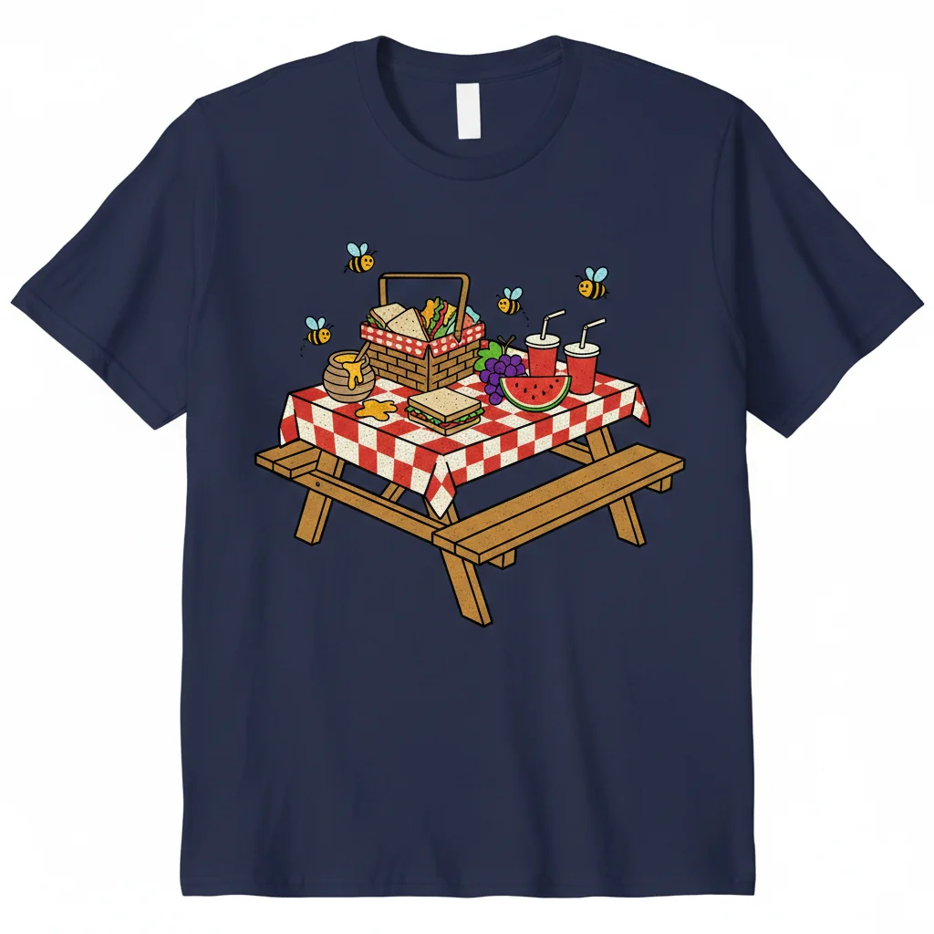 Picnic Table Essential T-Shirt - Comfortable Unisex Tee