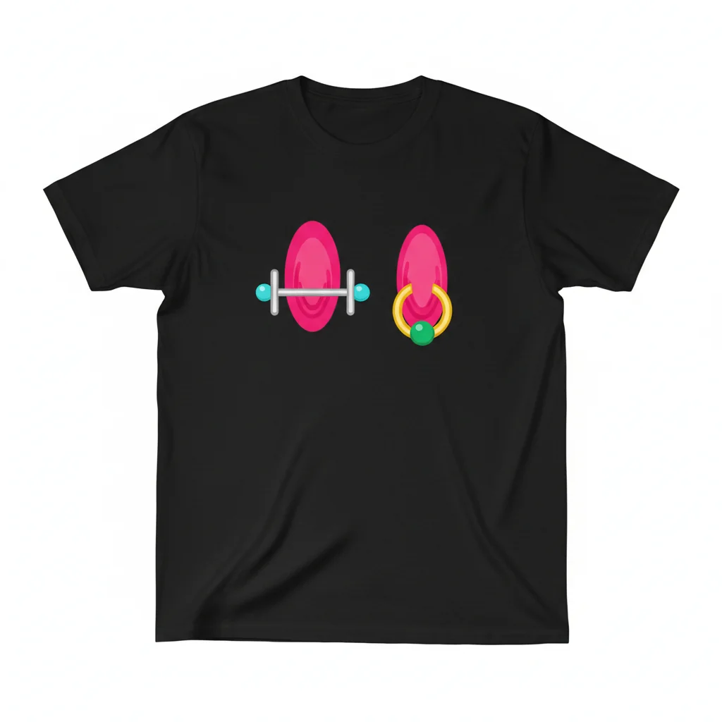 Unisex Pierced Nipple Essential T-Shirt: Lasting Style & Comfort