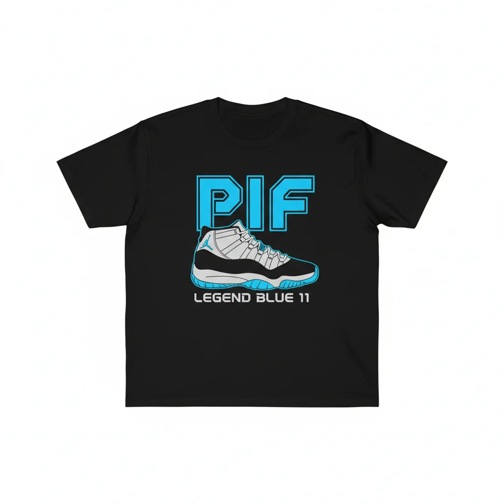 PIF Legend Blue Essential Tee - Jordan 11 Low Match