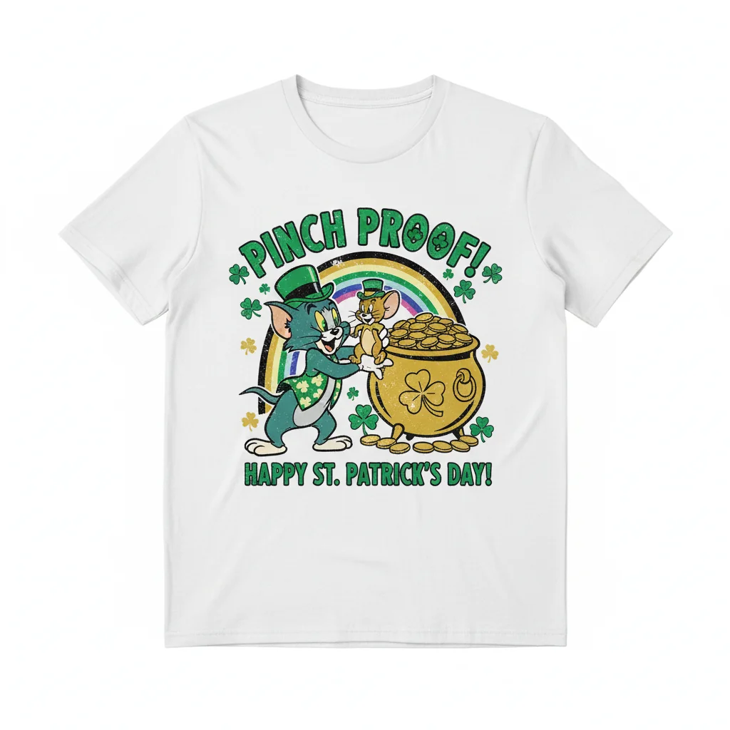 Tom and Jerry Lucky Charm St. Patrick's Day Tee