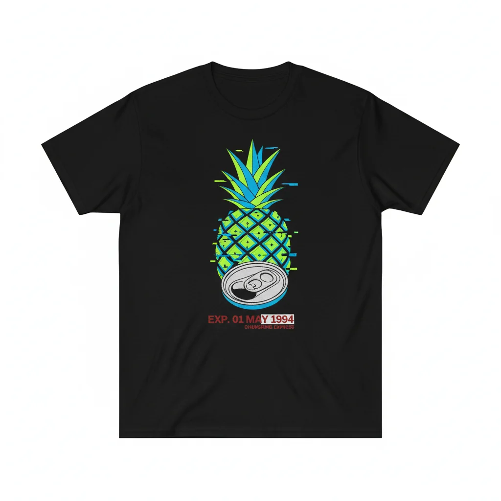 Chungking Express Pineapple Can T-Shirt - May 1994 Expiry Date Movie Tee