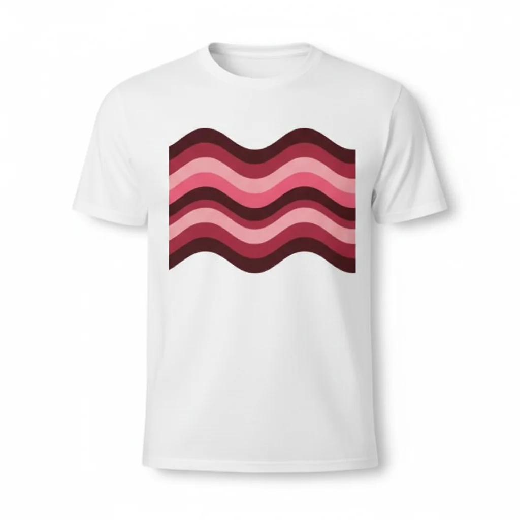 Pink & Burgundy Striped Essential T-Shirt: Lasting Style, Perfect Fit