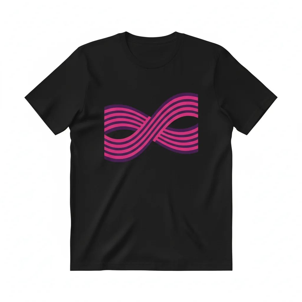 Durable Pink & Purple Striped Essential T-Shirt – Fade-Resistant & Perfect Fit