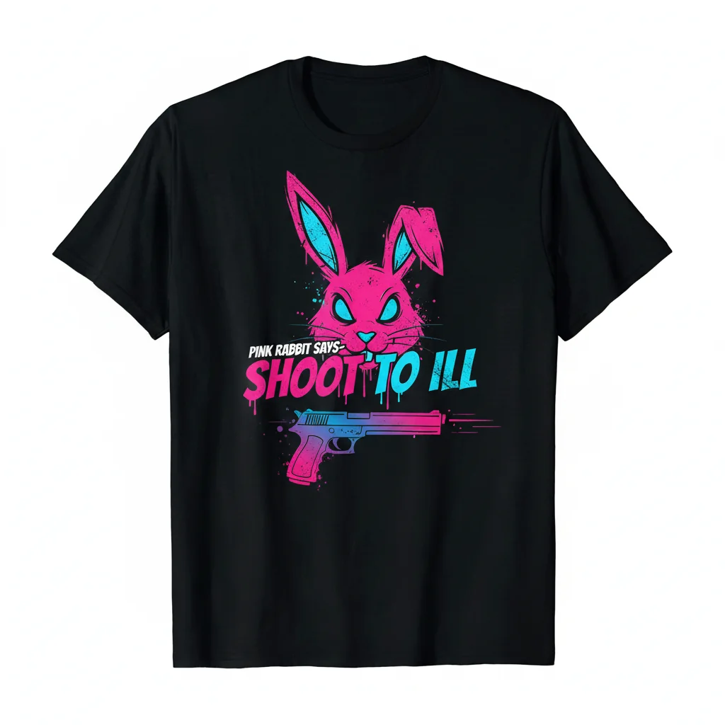 Pink Rabbit Says- Shoot To ILL Graphic Tee - Unisex Essential Cotton T-Shirt