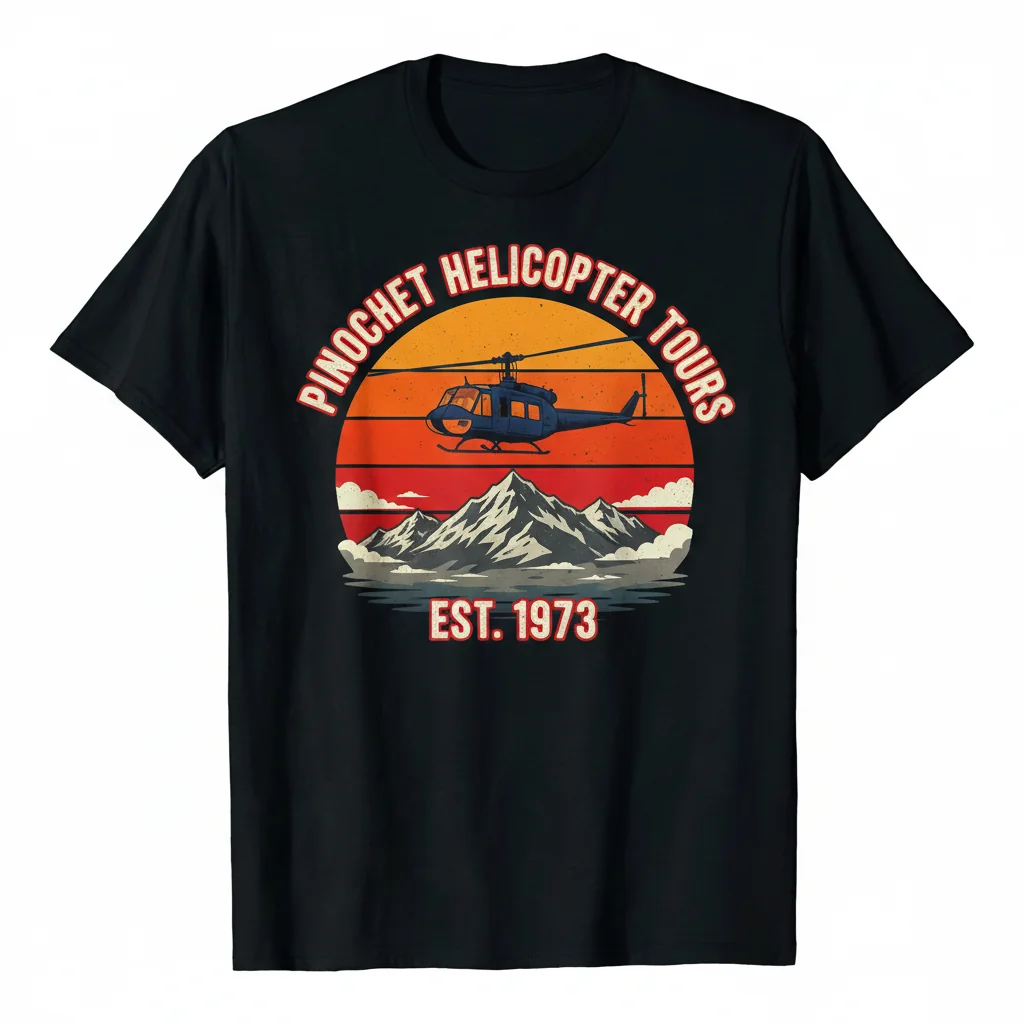 Pinochet Helicopter Tours Tee | Original Artwork Series
