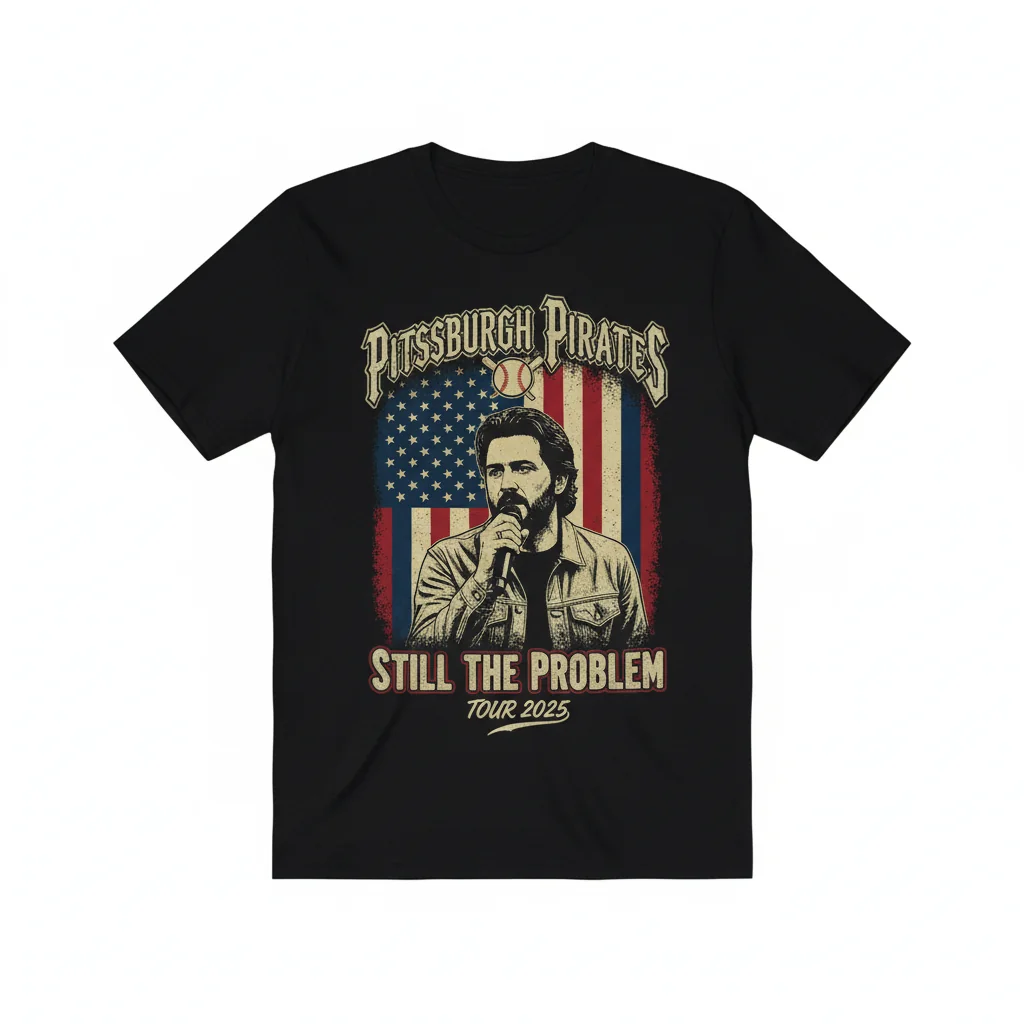 Pirates x Morgan Wallen 'Still The Problem' 2025 Vintage Flag Tee