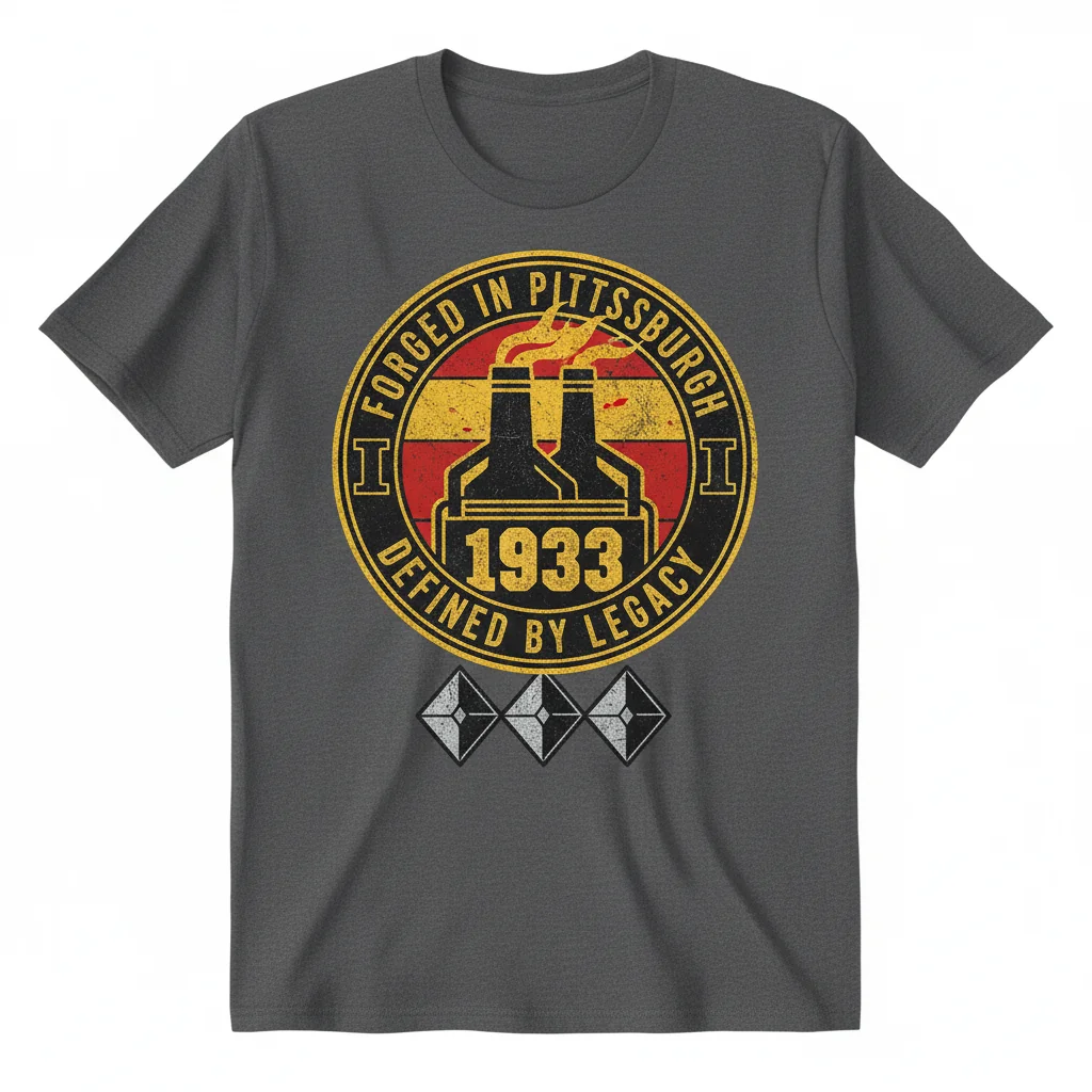 Pittsburgh Steelers 1933 Forged in Pittsburgh Legacy Logo Tee – Built to Last