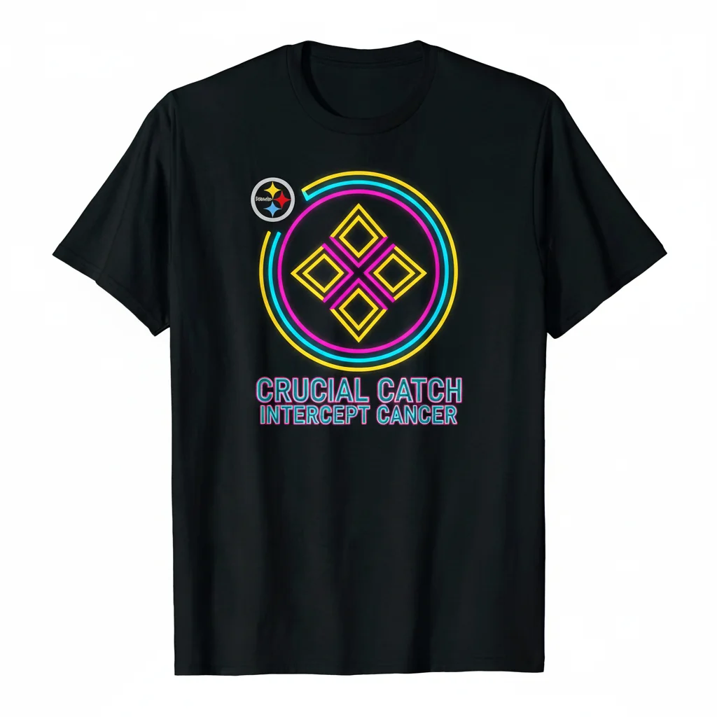 Pittsburgh Steelers 2024 NFL Crucial Catch Intercept Cancer T-Shirt - Support & Style