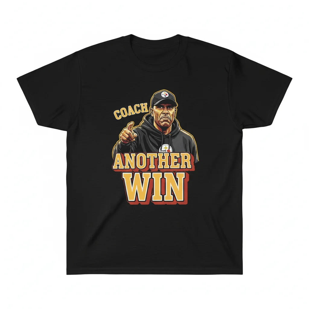 Pittsburgh Steelers Mike Tomlin Another Win T-Shirt | Premium Fan Apparel