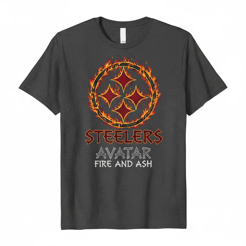 Pittsburgh Steelers x Avatar Fire & Ash Logo T-Shirt