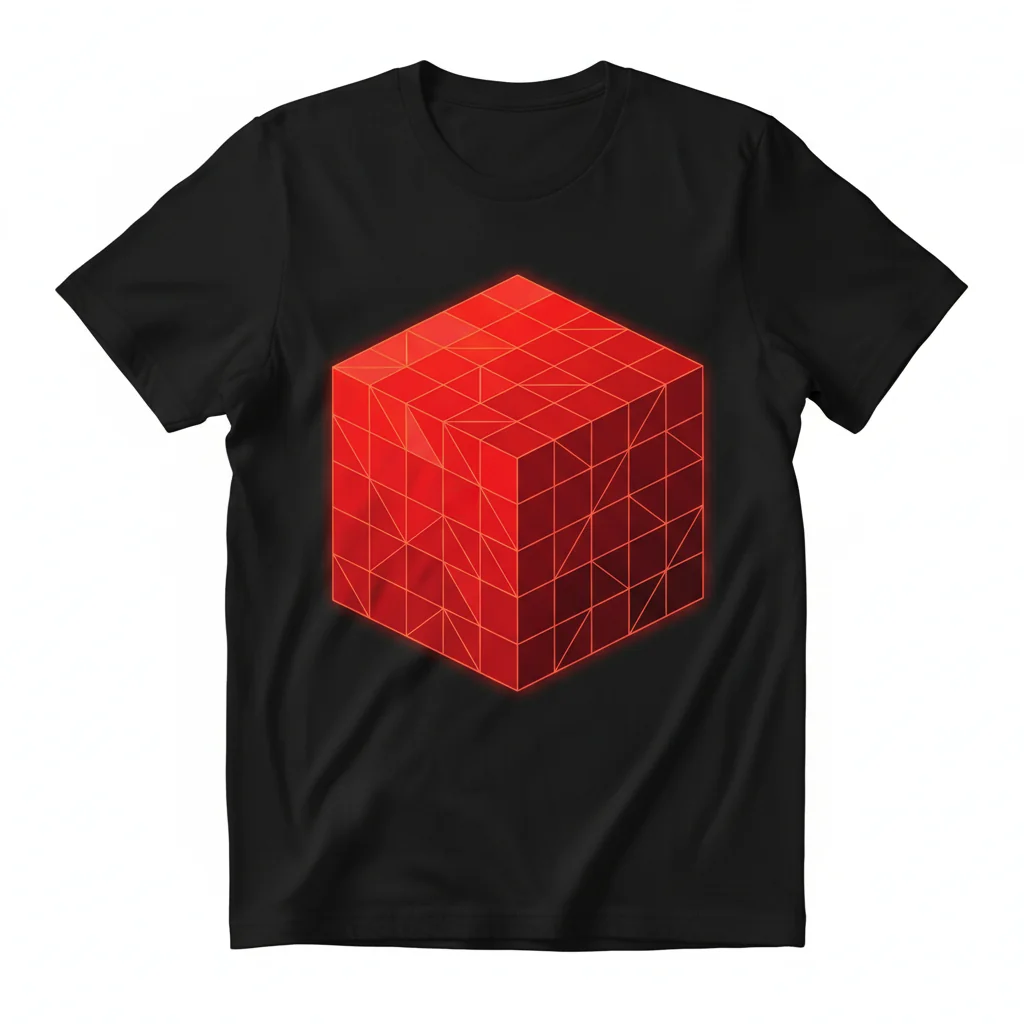 Active T-Shirt Fluorescent Neon Red - Plain Solid Collection