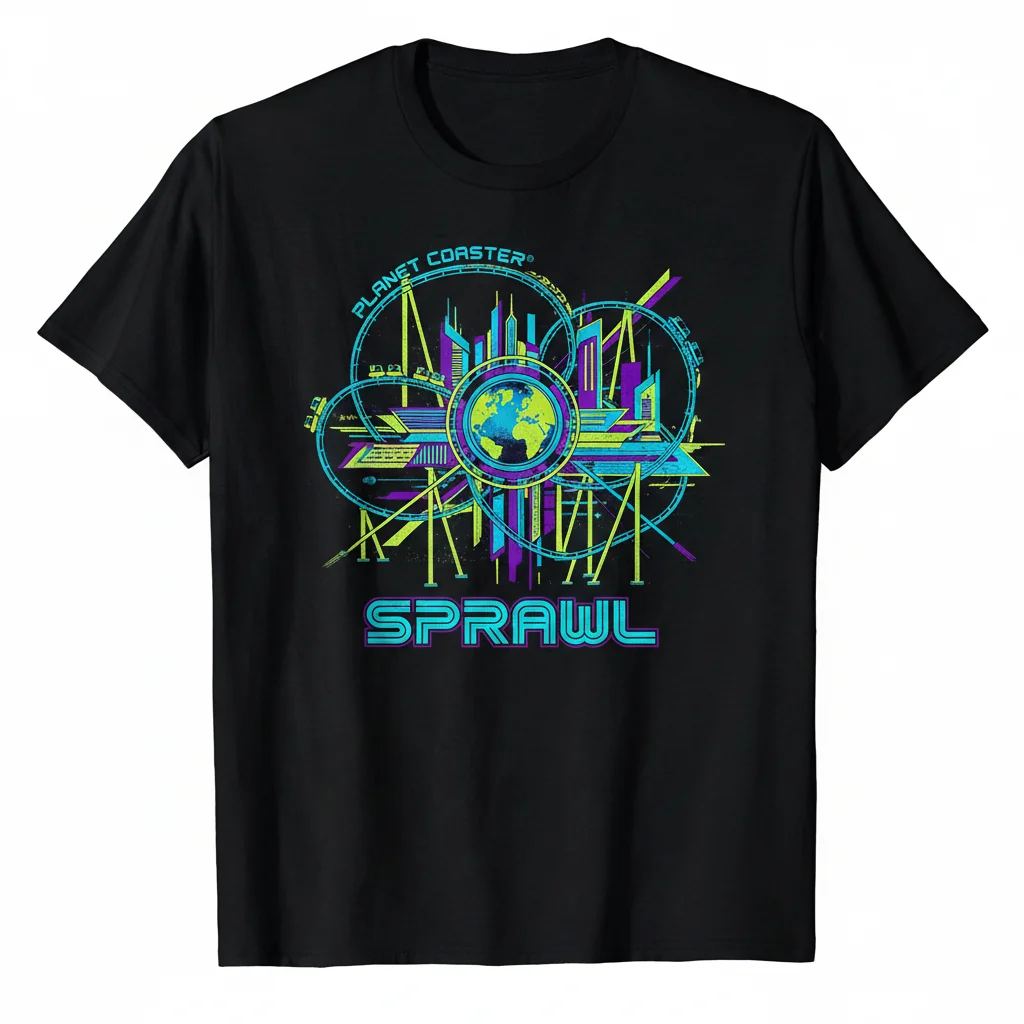 PLANET COASTER® - Sprawl Logo Design: Unleash Your Inner Architect Tee